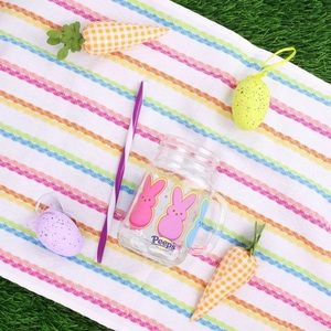 Set of Peeps Glass Cups